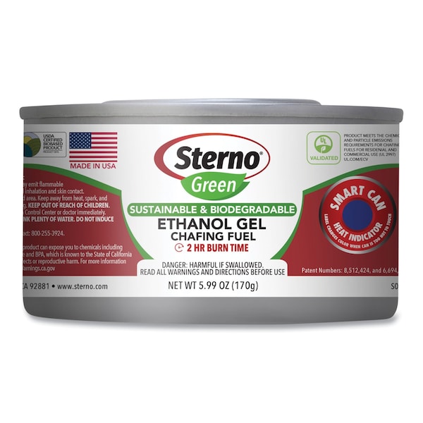 Sterno Ethanol Gel Chafing Fuel Can, 182.4g, PK72 20612 - main